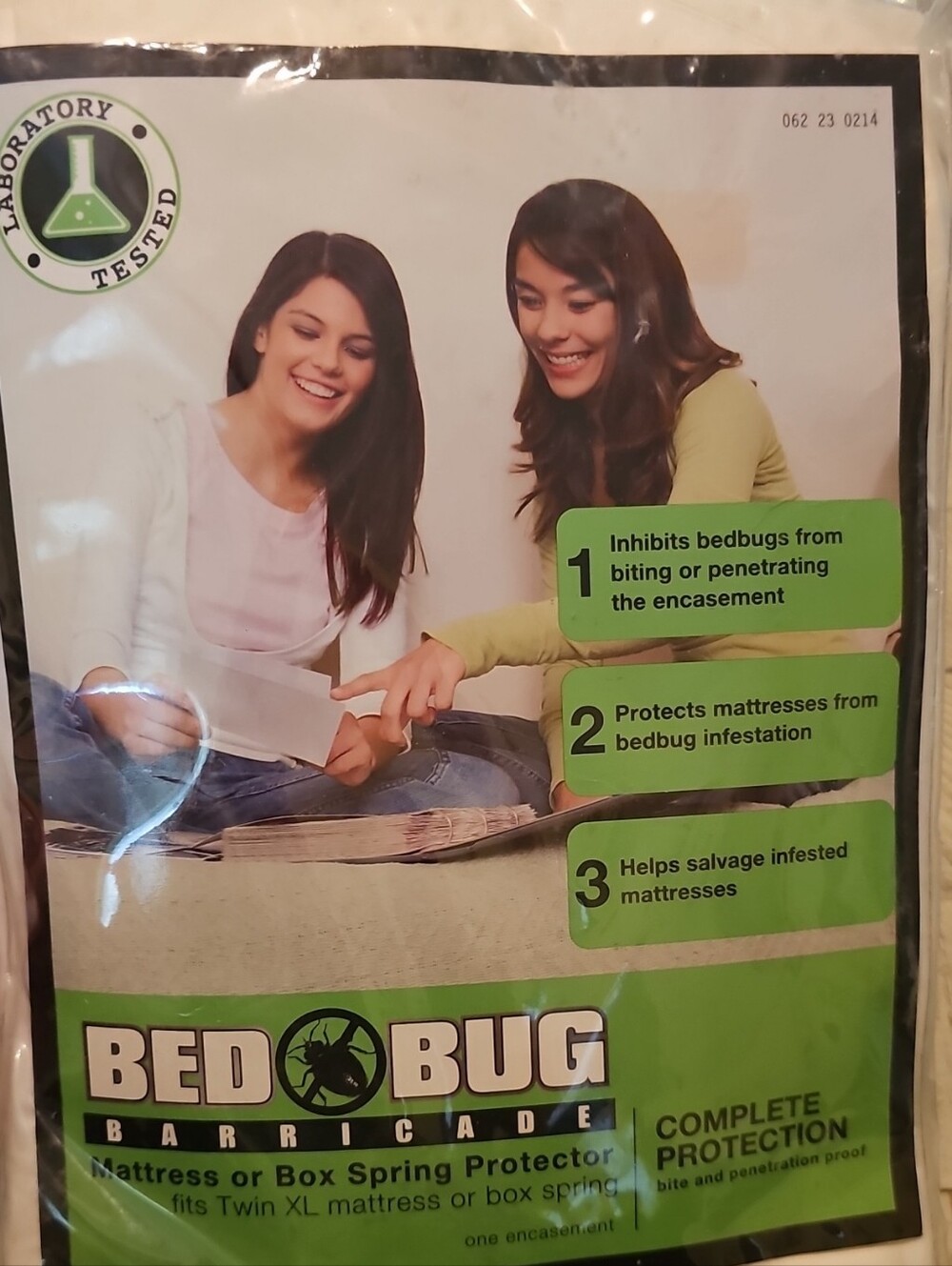 Bed Bug Mattress Protector - White NEW